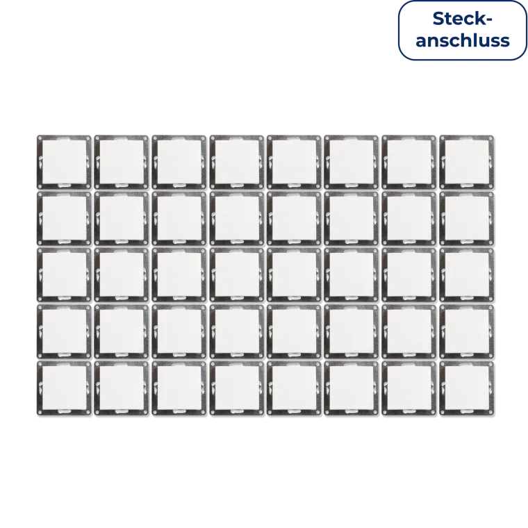 Wechselschalter McPower "Flair", 250V~/10A, UP, Steckanschluss, weiß, 40er-Pack