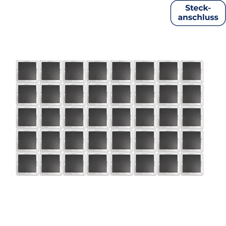 Wechselschalter McPower "Flair" 250V~/10A, Steckanschluss, anthrazit, 40er-Pack