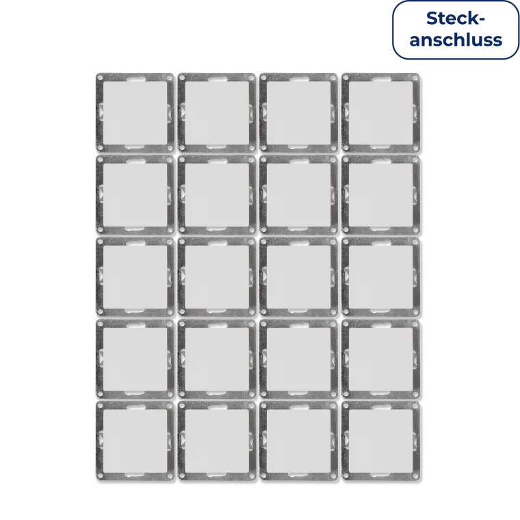 Wechselschalter McPower "Cup" 250V~/10A, UP, Steckanschluss, weiß, 20er-Pack