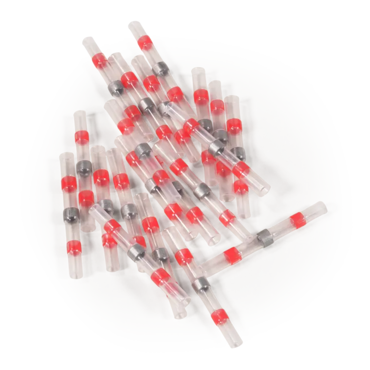 Lötverbinder McPower, Ø2,7mm - rote Markierung, 0,5-1,0mm² Kabel, 20er-Pack