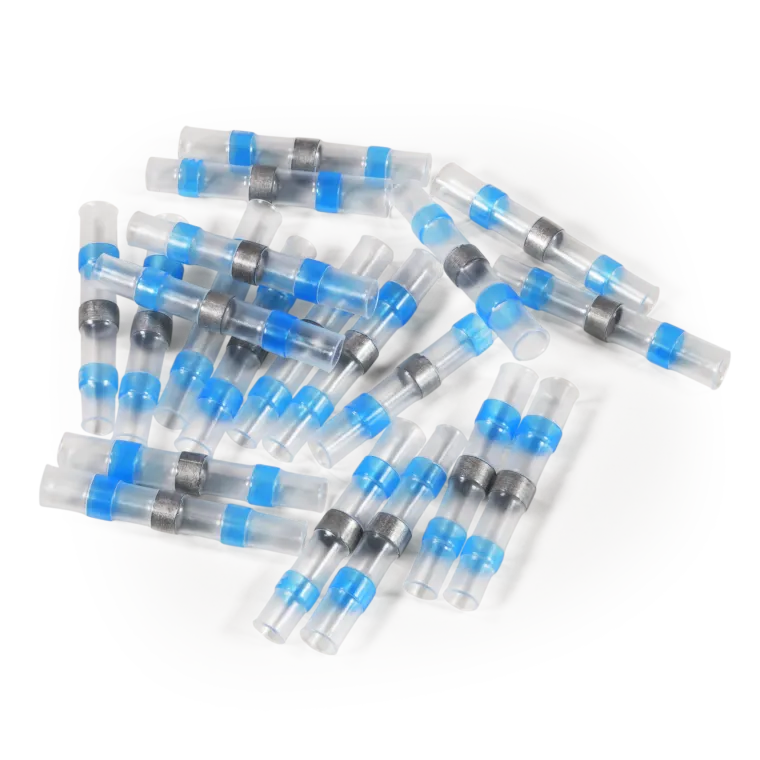 Lötverbinder McPower, Ø4,5mm - blaue Markierung, 1,5-2,5mm² Kabel, 20er-Pack
