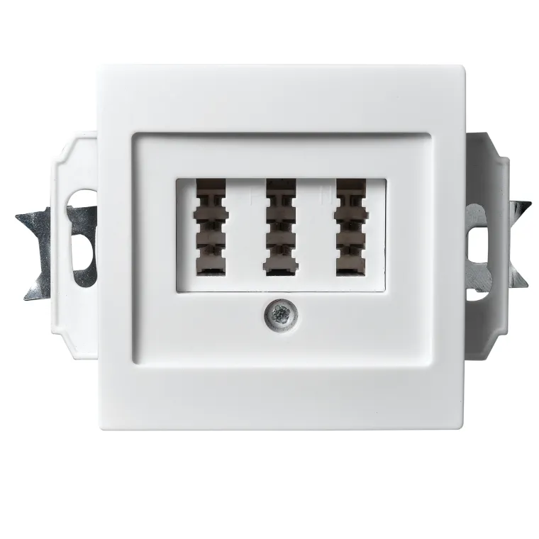 TAE-NFN-Anschlussdose McPower "Flair" UP, weiß, 3x 6-polig