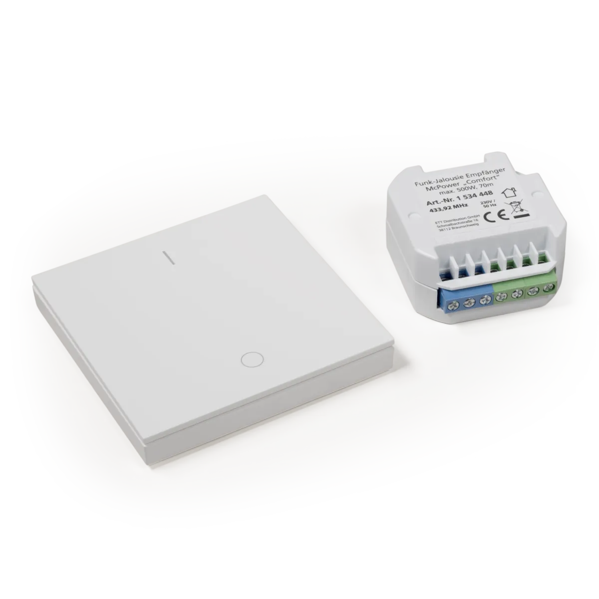 Funk-Schalter Set McPower "Comfort" Jalousiestuerung + Schalter, max. 500W