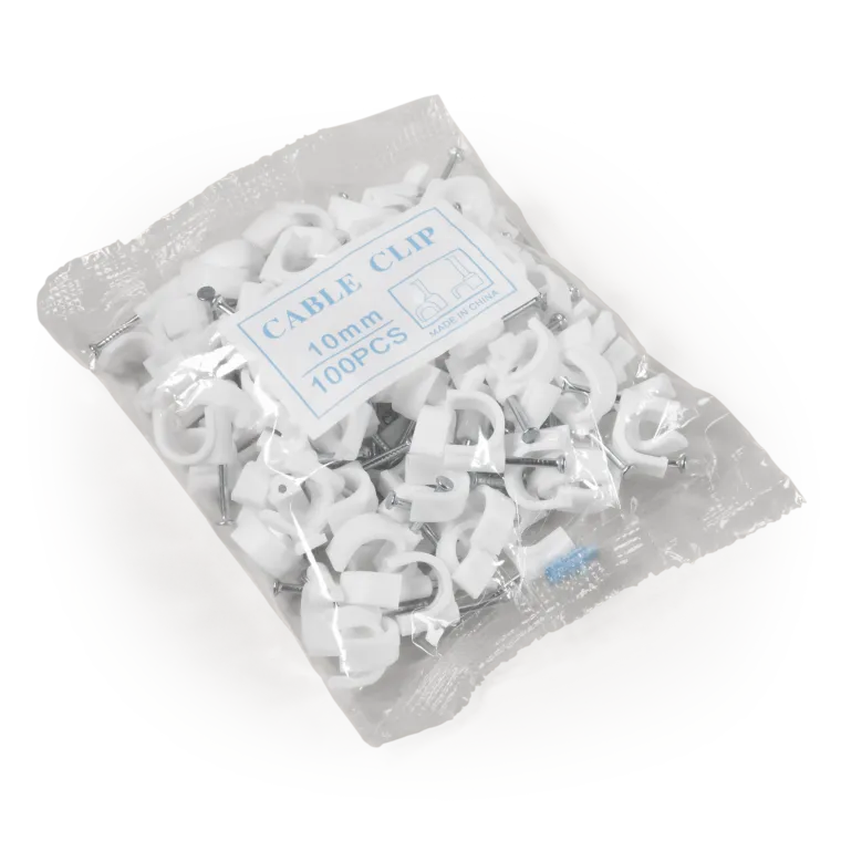 Kabelschelle McPower, 10mm, 100er-Pack, weiß