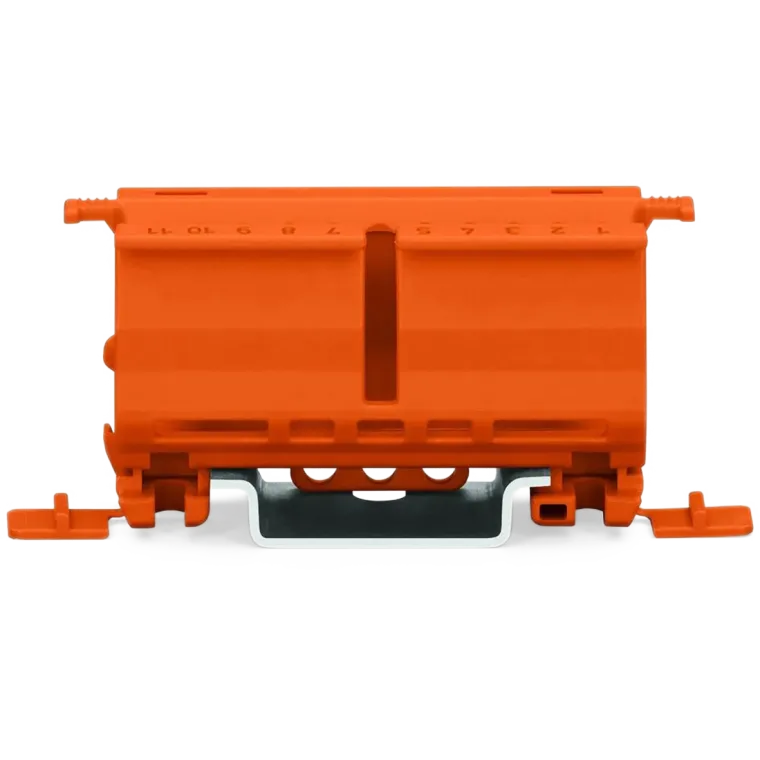 Befestigungsadapter WAGO, 22x66mm, Schraubmontage, orange