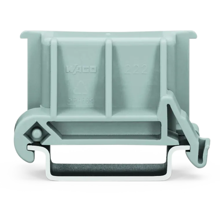 Universalwinkeladapter WAGO, 18,5x42mm, Montage auf Tragschiene, grau