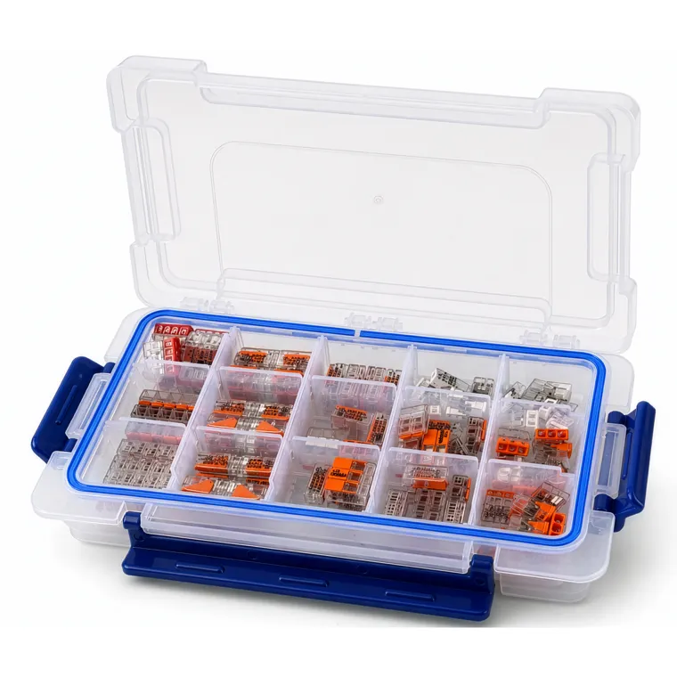 Klemmen-Set WAGO mit 100 Klemmen in praktischer Sortimentsbox