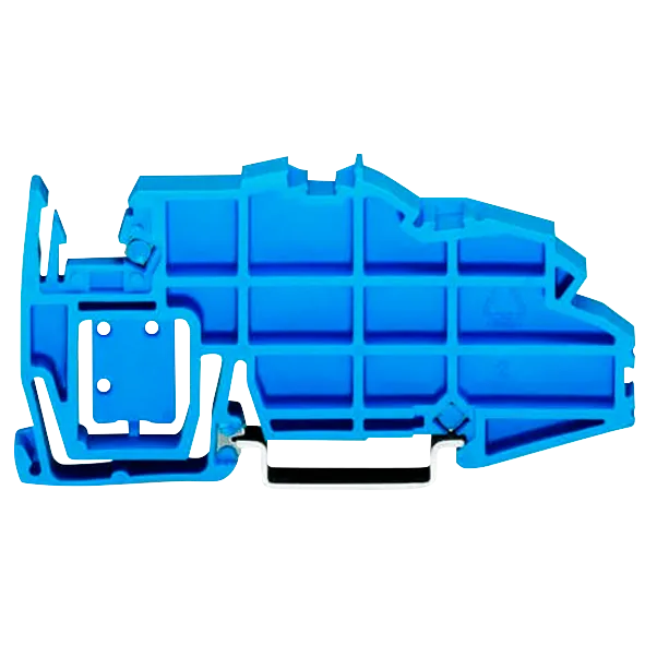 Sammelschienenträger WAGO, Endklammerfunktion, ausbrechbare Trennplatte, 7,5mm