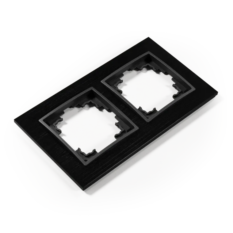 Rahmen McPower "Flair", 2-fach, schwarzes Aluminium