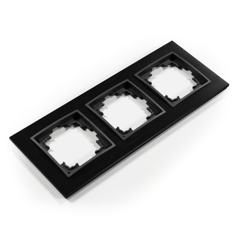 Rahmen McPower "Flair", 3-fach, schwarzes Aluminium