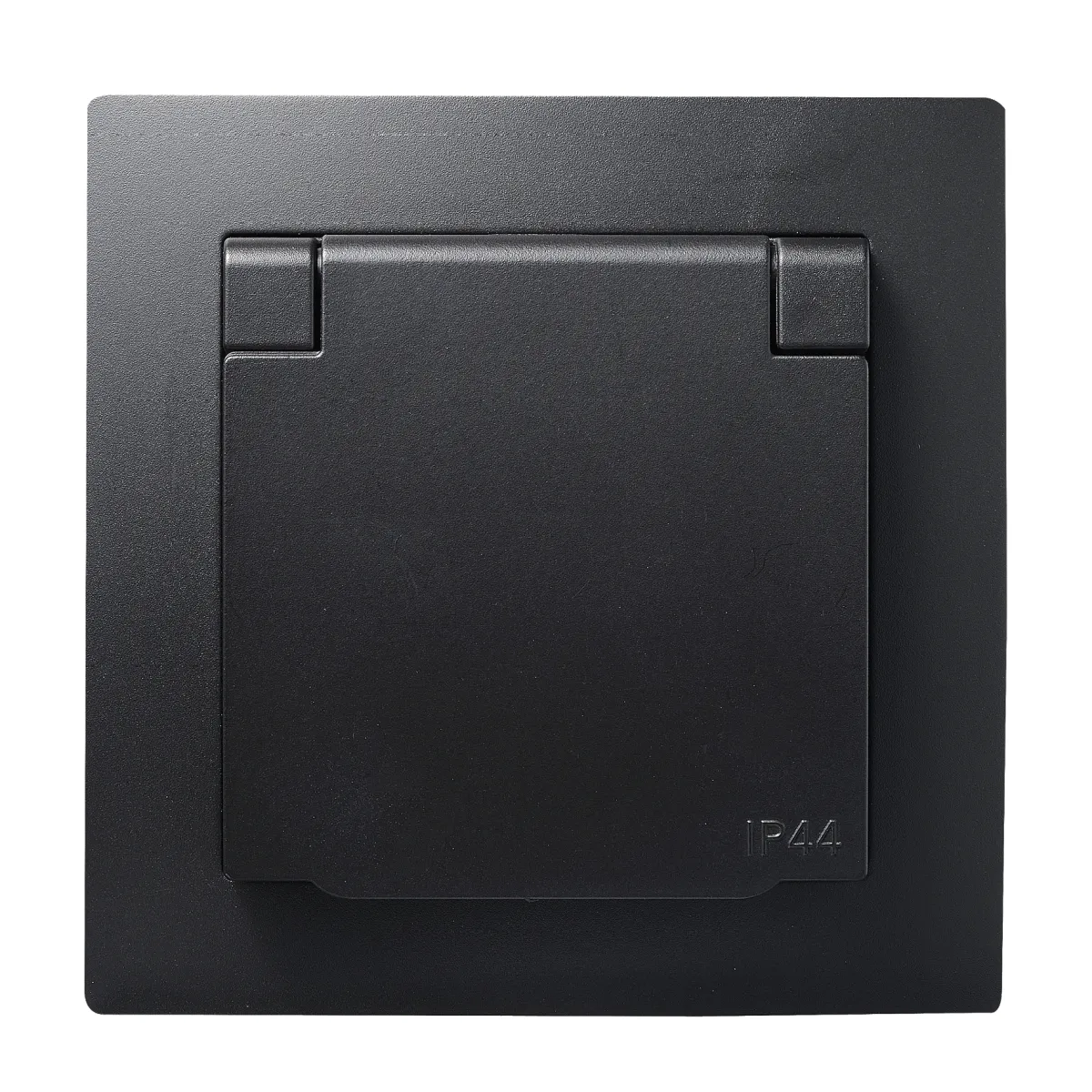 Schutzkontakt-Steckdose McPower "Flair", 250V~/16A, UP, IP44, matt schwarz