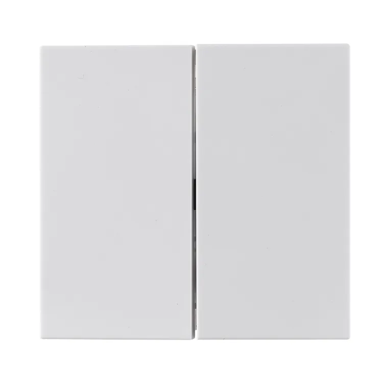 Taster McPower "Shallow" 2-fach, 250V~10A, UP, Steckanschluss, weiß