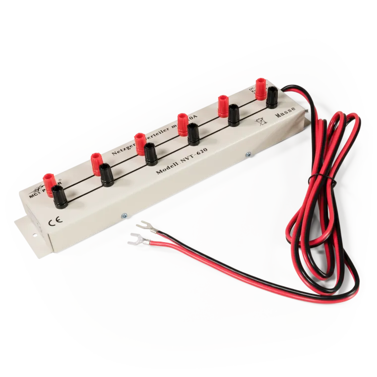 Netzgerät-Verteilerleiste McPower "NVT-620", 1x ein, 6 Ausgänge, 20 A max., DC