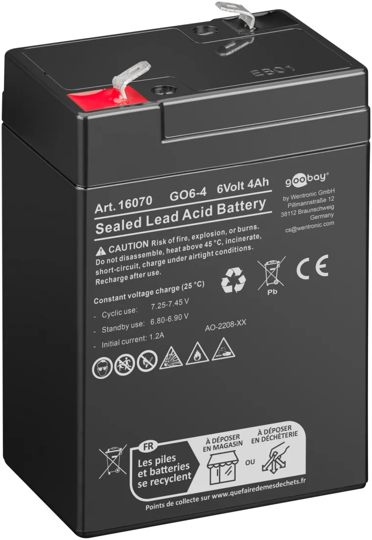 Bleiakku GO6-4 (4000 mAh, 6 V)