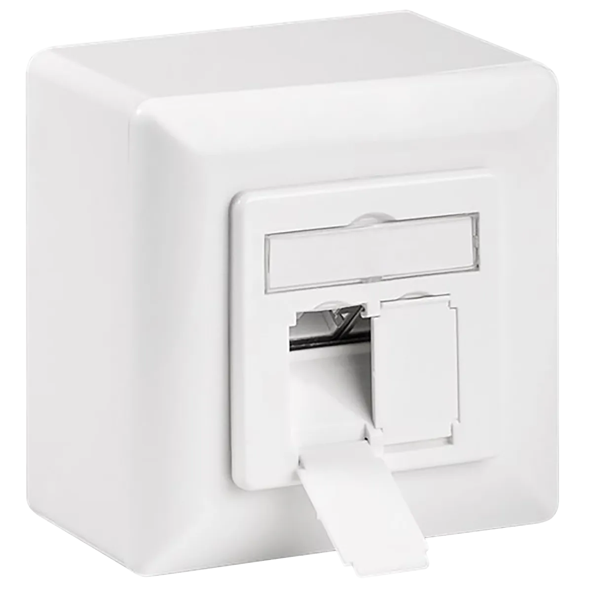 Netzwerkdose, Aufputz, CAT 6, 2x RJ45