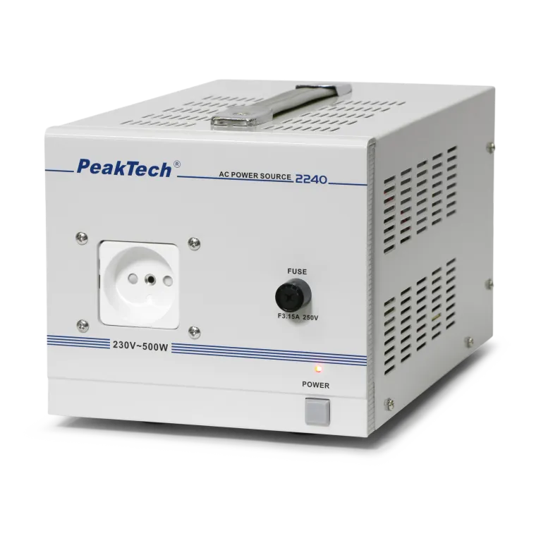 Trenntransformator PeakTech "P 2240" 230V AC, 2,5A, 500W, galvanische Trennung