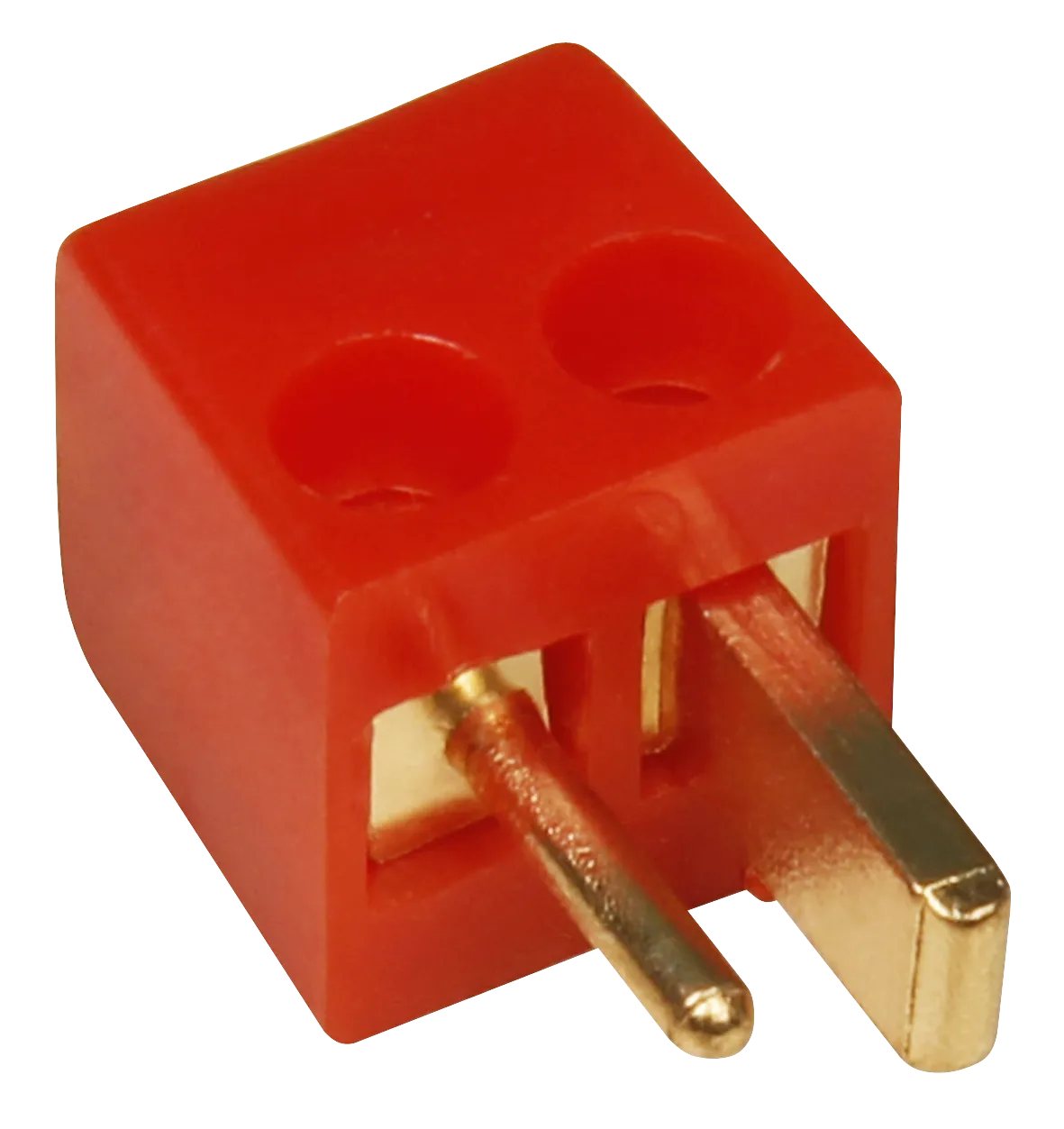 Auto-Lautsprecher-Stecker vergoldet rot