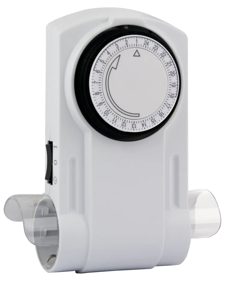 Mechanische Zeitschaltuhr, 2-fach Steckdose, 24 Std., 1.800 W