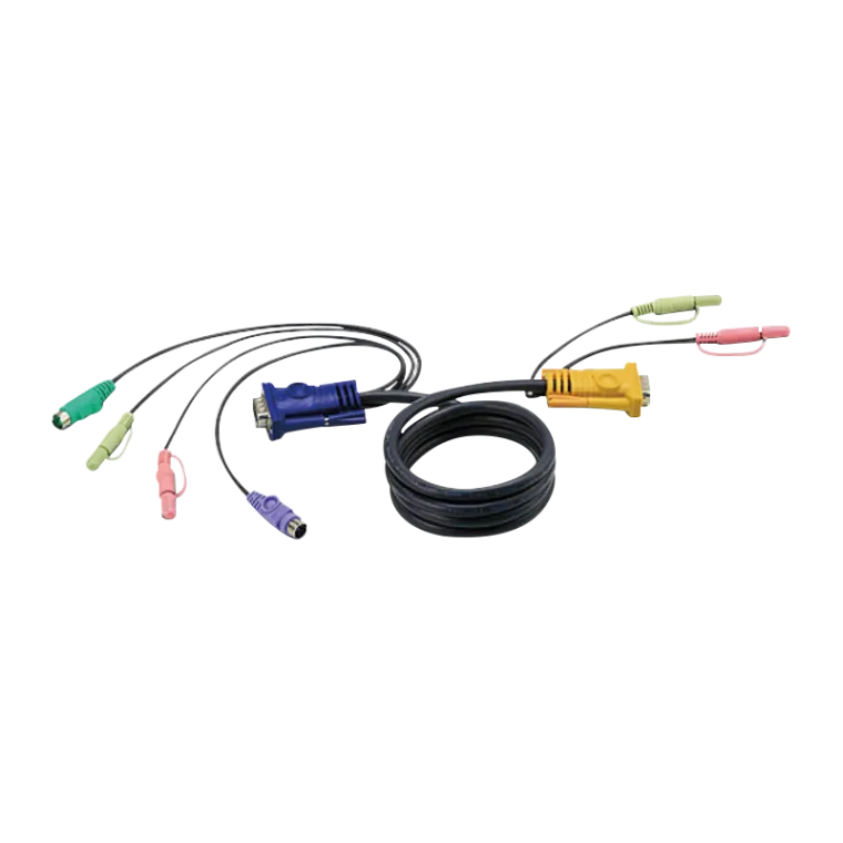 PS/2-KVM-Kabel mit 3-in-1-SPHD und Audio, 5m