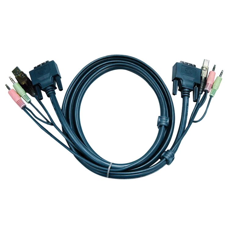 USB-DVI-D-Single-Link-KVM-Kabel, 5m