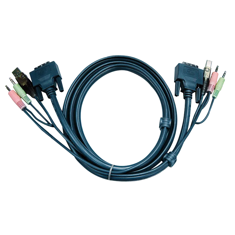 USB-DVI-D-Dual-Link-KVM-Kabel, 1,8m