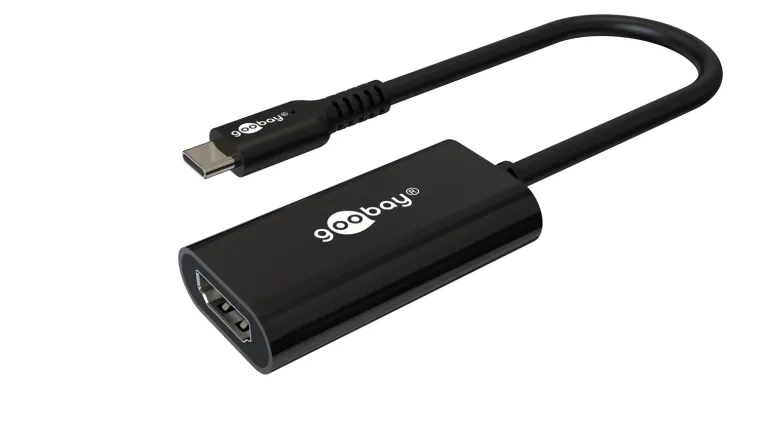 USB-C-auf-HDMI-Adapter, 0,2 m, schwarz