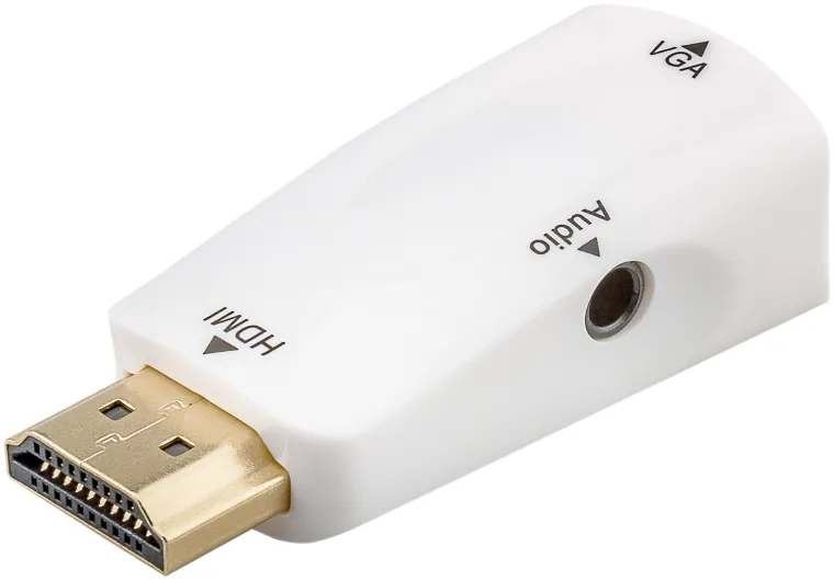 Kompakter HDMI/VGA-Adapter inkl. Audio