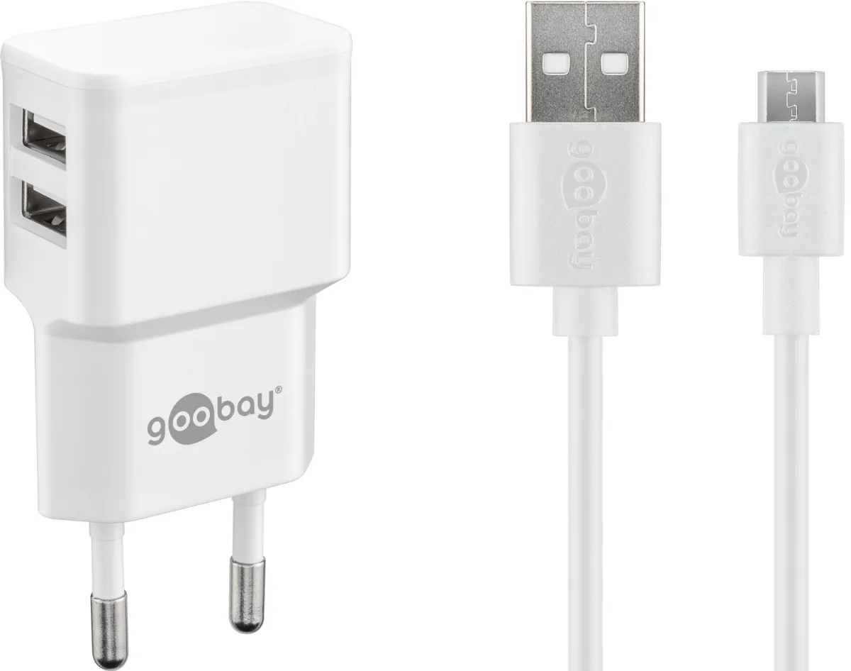 12 W Micro-USB Dual-Ladeset
