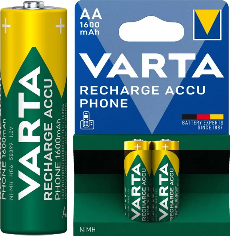 AA (Mignon)/HR6 (58399) Akku - 1600 mAh, 2 Stk. Blister