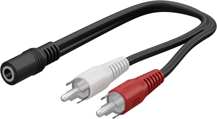 Audio-Kabeladapter 3,5 mm Klinkenbuchse zu Cinch-Stecker