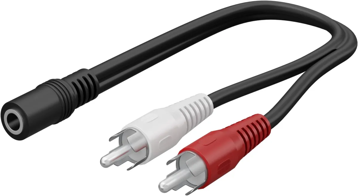 Audio-Kabeladapter 3,5 mm Klinkenbuchse zu Cinch-Stecker