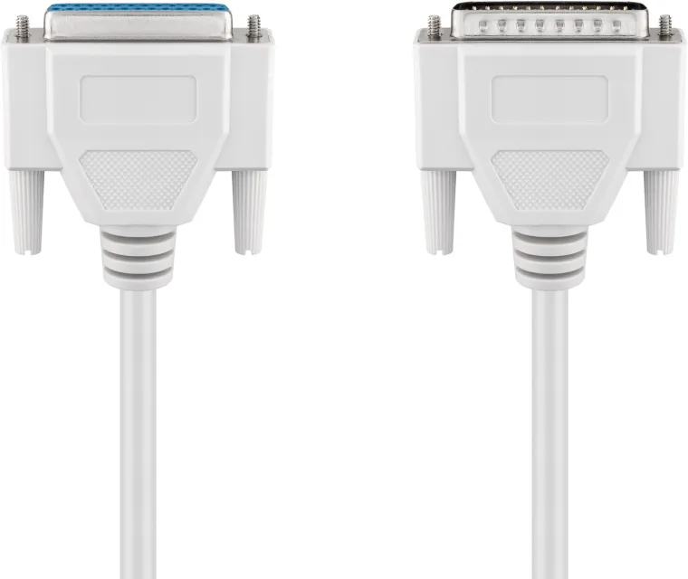 D-SUB 25 pin Verlängerungskabel, Stecker/Buchse, seriell 1:1
