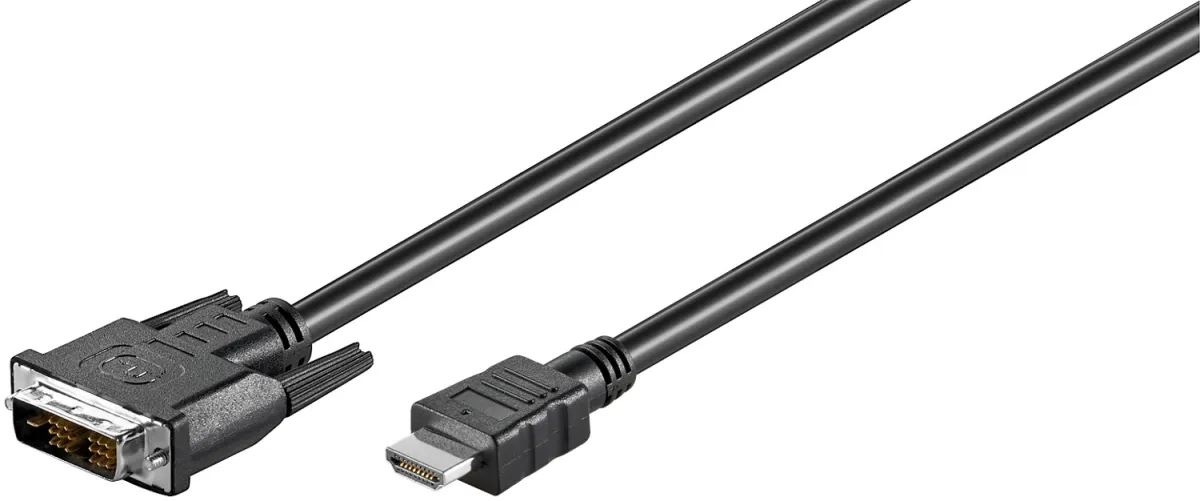 DVI-D/HDMI-Kabel, vernickelt
