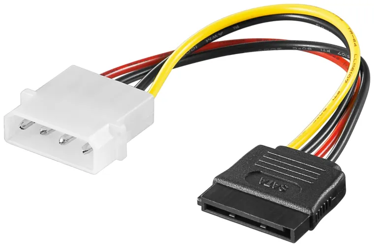 PC-Stromkabel/Stromadapter, 5.25-Stecker zu SATA
