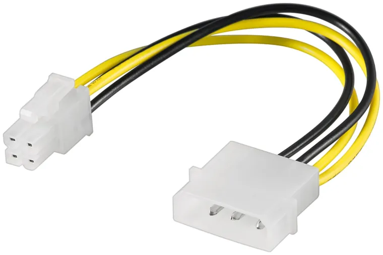 PC-Stromkabel/Stromadapter, 5.25-Stecker zu ATX12 P4, 4-Pin