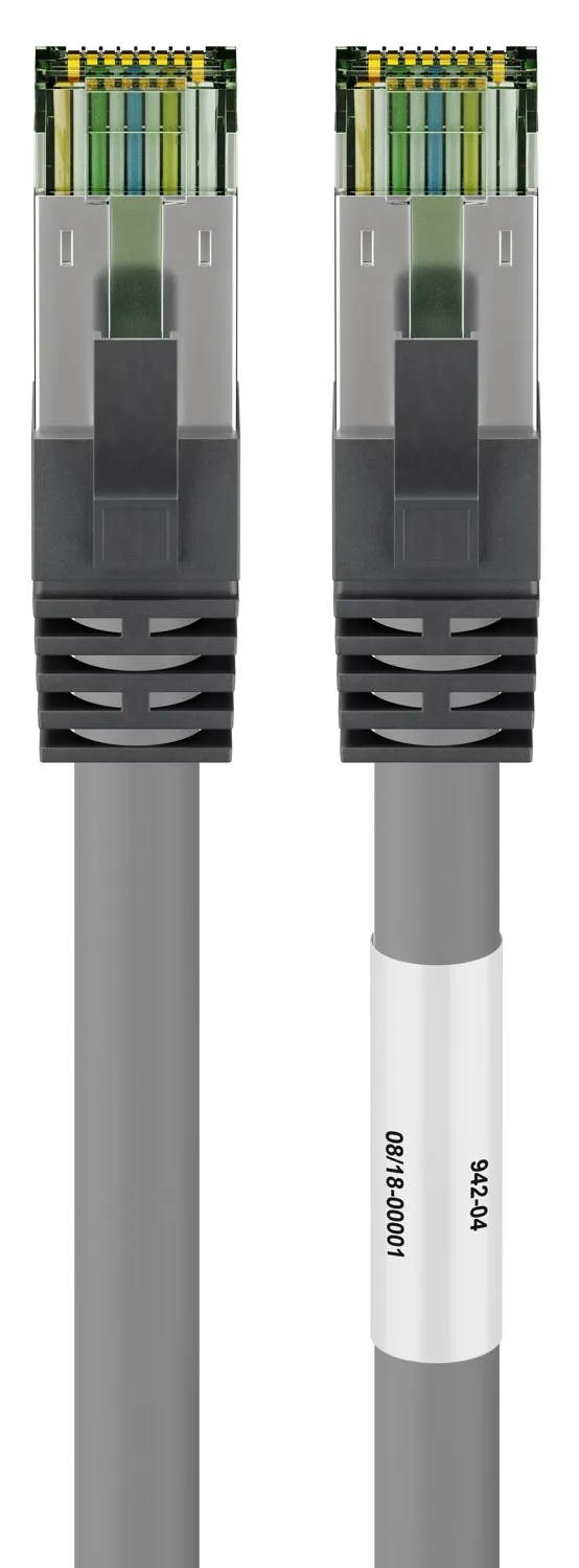 CAT 8.1 Patchkabel, S/FTP (PiMF), grau
