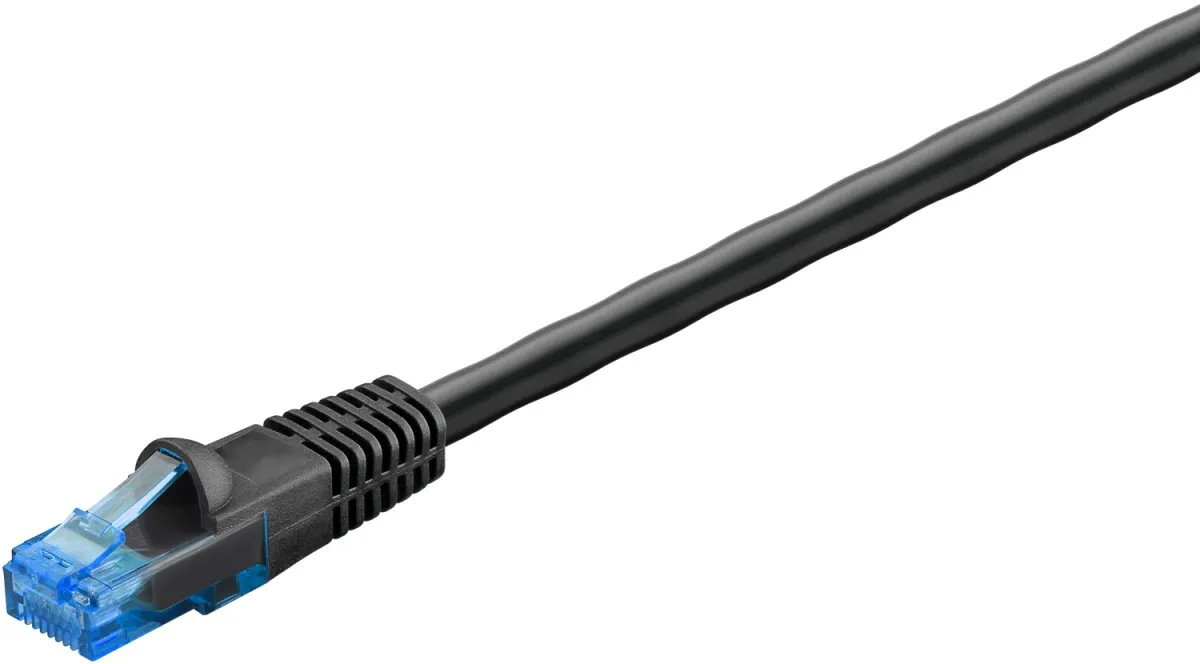 CAT 6 A Outdoor-Patchkabel, U/UTP, schwarz