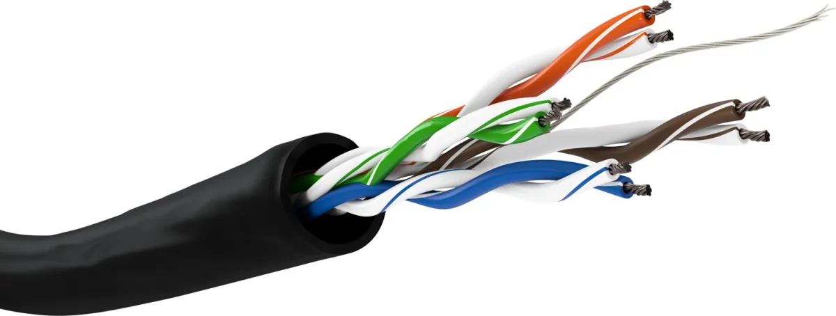 CAT 5e Outdoor Netzwerkkabel, U/UTP, schwarz