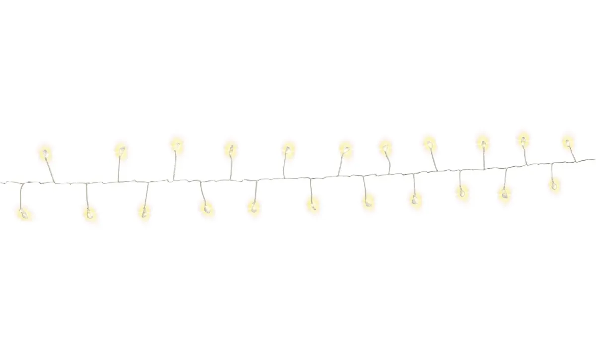 50er LED-Silberdraht-Cluster-Lichterkette