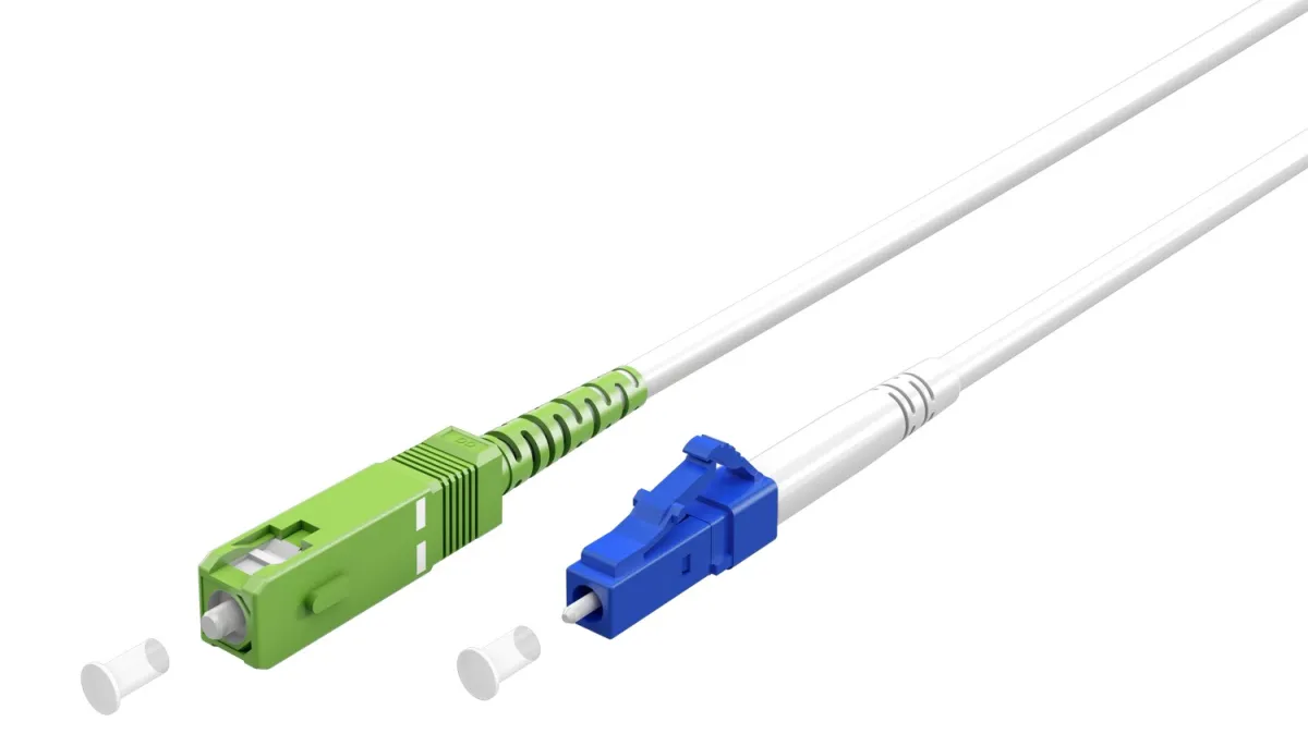 Glasfaserkabel (FTTH), Singlemode (OS2) White, (Simplex), 5 m
