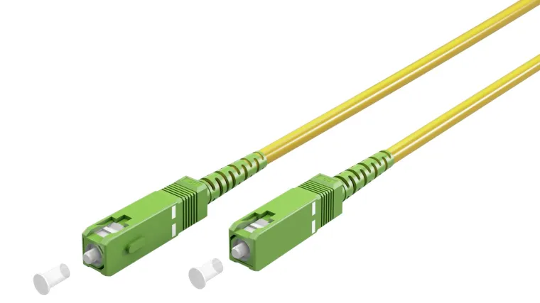 Glasfaserkabel (FTTH), Singlemode (OS2) Yellow, (Simplex), 1 m