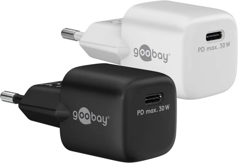 30 W USB-C PD GaN Schnellladegerät Nano schwarz