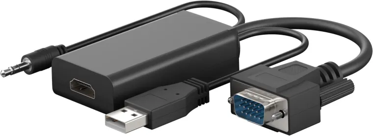 VGA-auf-HDMI-Konverter mit 3,5-mm-Klinke Audio