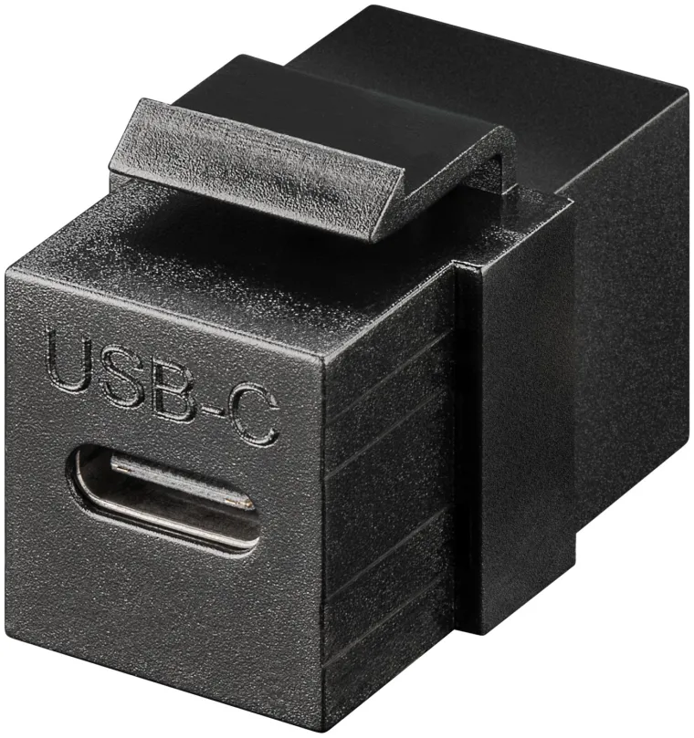 Keystone-Modul USB-C-Verbinder, USB 3.2 Gen 2 (10 Gbit/s), schwarz