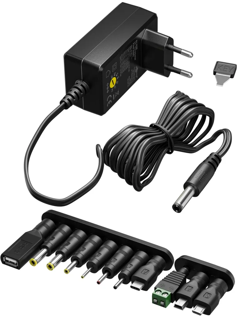 Universal-Netzteil 3 V–12 V, max. 3,6 W / 0,3 A
