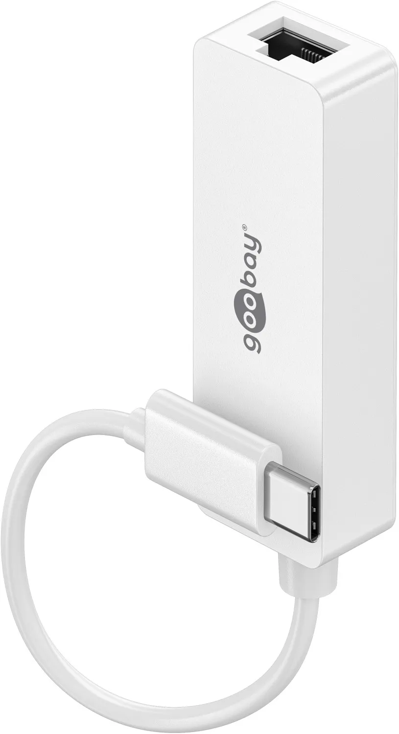 USB-C-Ethernet-Adapter, weiß