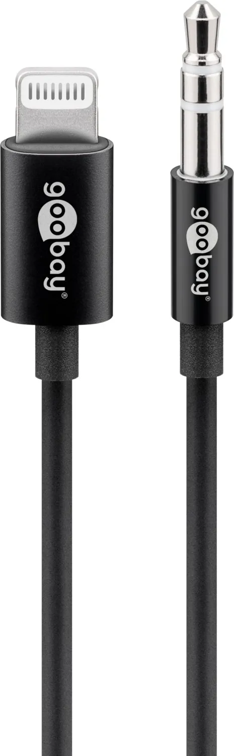 Apple Lightning Audio-Anschlusskabel (3,5 mm), 1 m, schwarz