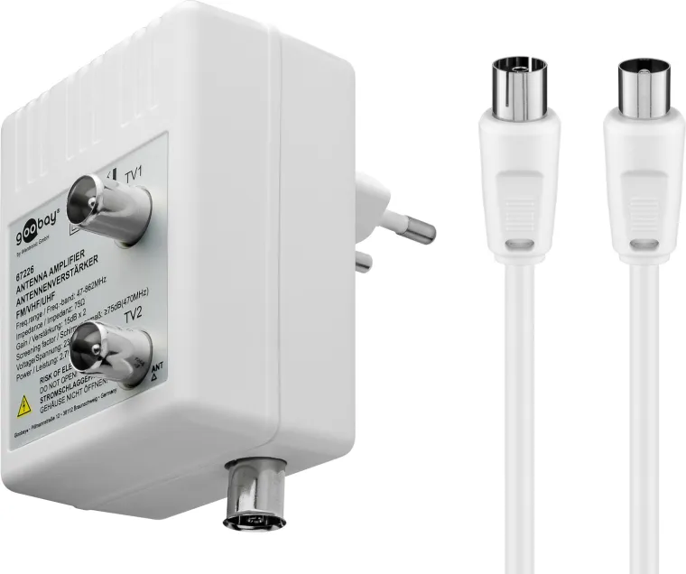Antennenverstärker mit 2 Ausgängen, 15-30 dB