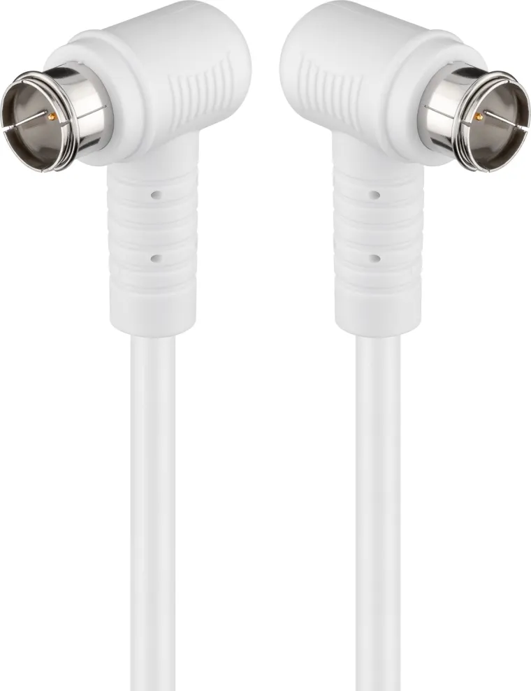 Gewinkeltes SAT-Antennenkabel (80 dB), doppelt geschirmt