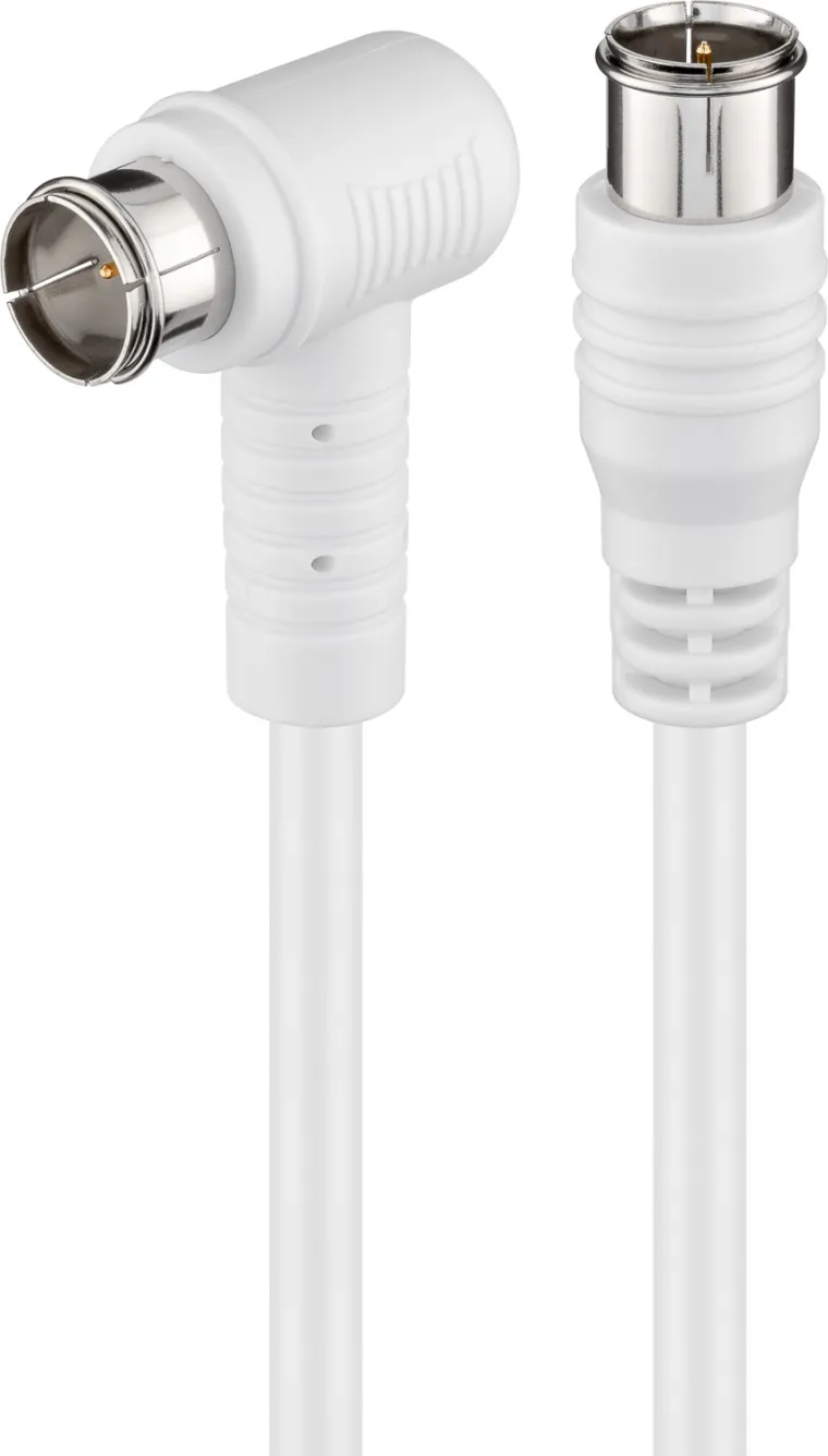 Gewinkeltes SAT-Antennenkabel (80 dB), doppelt geschirmt